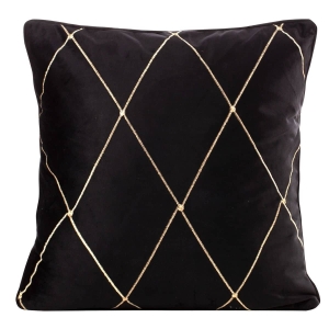 Poszewka velvet Margo 45x45 czarna