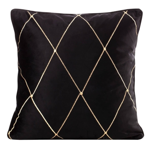 Poszewka velvet Margo 45x45 czarna