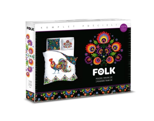 Pościel bawełniana Folk 160x200