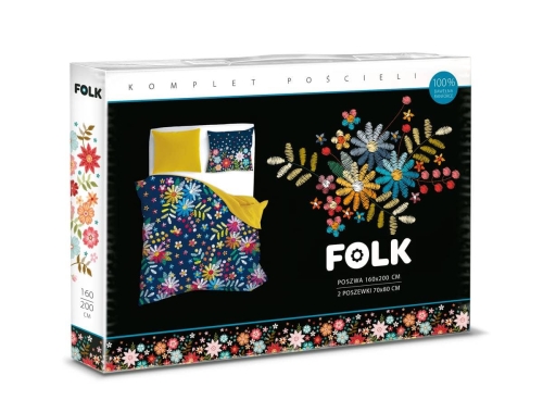 Pościel bawełniana Folk 160x200