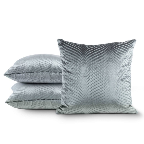 Poszewka Lussi velvet 40x40 stalowa