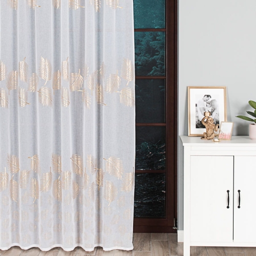 Firana gotowa Marietta 300x270 biała na taśmie