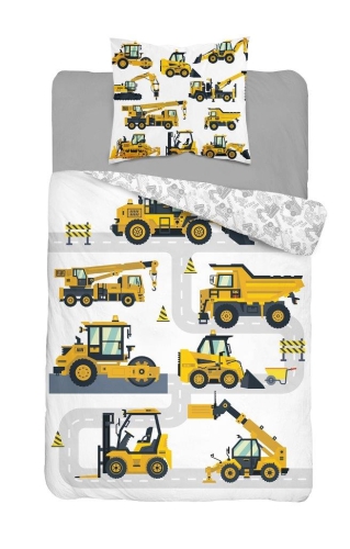 Pościel bawełniana 160x200 Maszyny Budowlane