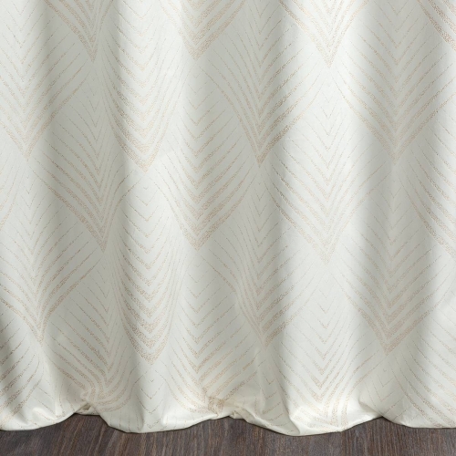 Zasłona Blanca 140x250 biało złota przelotki