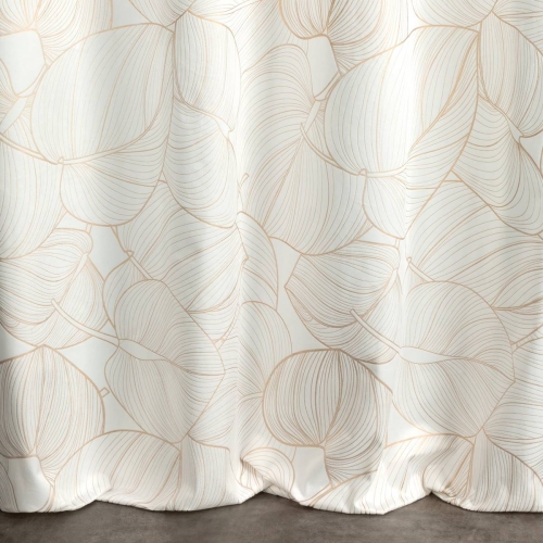 Zasłona Blanca 140x250 biało złota przelotki