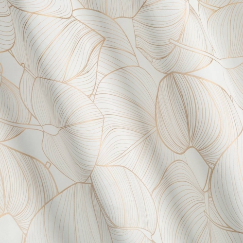 Zasłona Blanca 140x250 biało złota przelotki