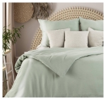 Ekskluzywna pościel Terra Collection jasnozielona 160x200 Montenegro