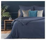 Ekskluzywna pościel Terra Collection granatowa 160x200 Palermo