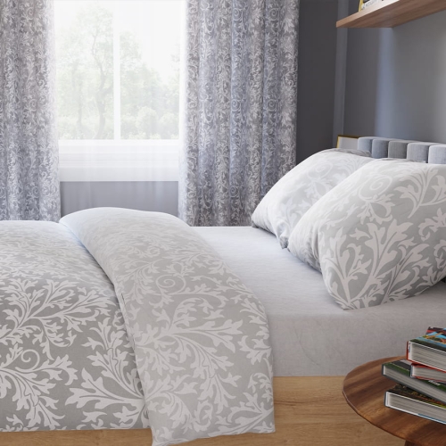 Komplet pościeli z bawełny satynowej 160x200 Zagura Gray