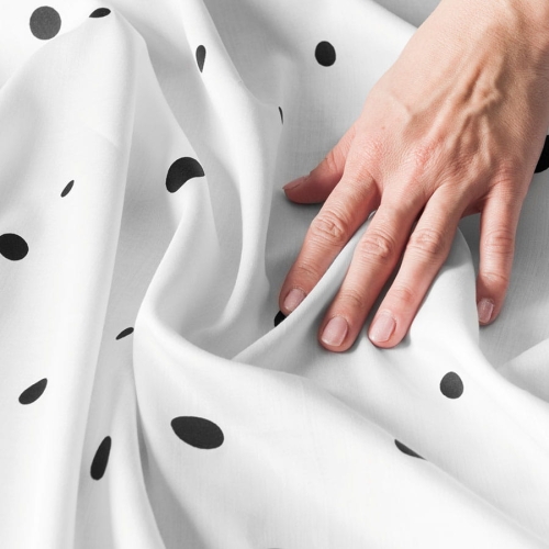 Komplet pościeli z bawełny satynowej 220x200 z dwoma poszewkami 50x70 Natalia