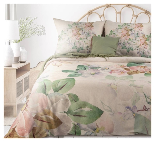 Ekskluzywna pościel Terra Collection w kwiaty 220x200 Seville