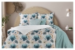 Ekskluzywna pościel Terra Collection w kwiaty 220x200 Montenegro