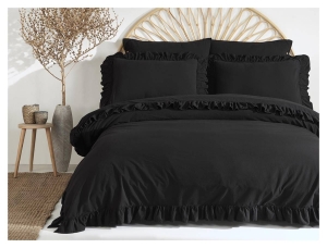 Pościel bawełniana 200x220 Black Stonewashed