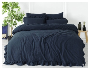 Pościel bawełniana 200x220 Dress Blue