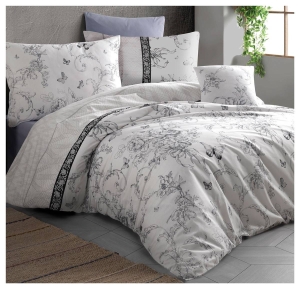 Pościel bawełniana 200x220 Alegra Grey