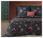 Ekskluzywna pościel Terra Collection granatowo bordowa 220x200 Morocco