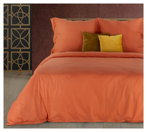 Ekskluzywna pościel Terra Collection pomarańczowa 160x200 Morocco