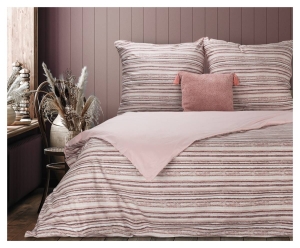 Ekskluzywna pościel Terra Collection w pasy 160x200 Avinion