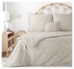 Ekskluzywna pościel Terra Collection beżowa w dmuchawce 160x200 Seville