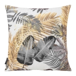Poszewka dekoracyjna velvet biało popielato złota 40x40 Bali