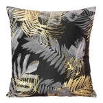 Poszewka dekoracyjna velvet czarno popielato złota 40x40 Bali