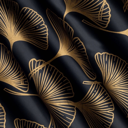 Zasłona Harmony 140x250 czarna przelotki