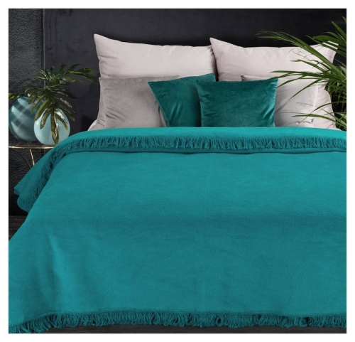 Koc akrylowy 150x200 turkusowy