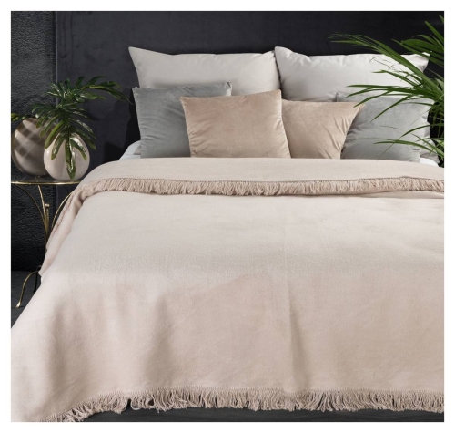 Koc akrylowy 150x200 beżowy