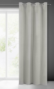 Zasłona Milo 140x250 srebrna przelotki
