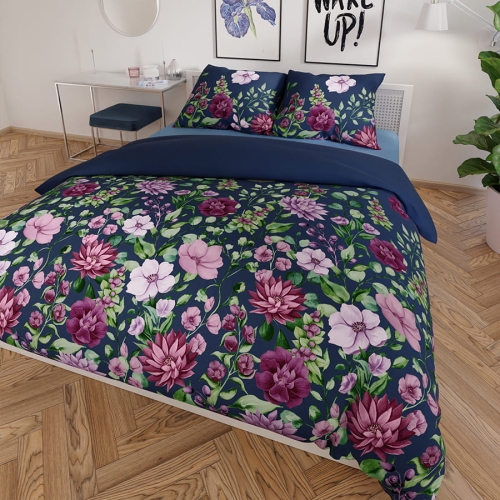 Komplet pościeli z bawełny satynowej 160x200 Dalia