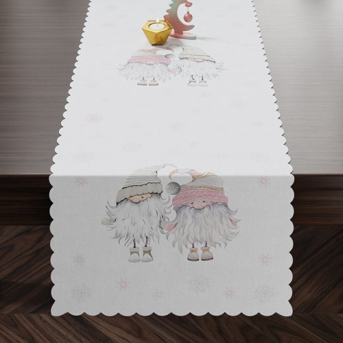 Bieżnik wodoodporny świąteczny 38x180 Gnom