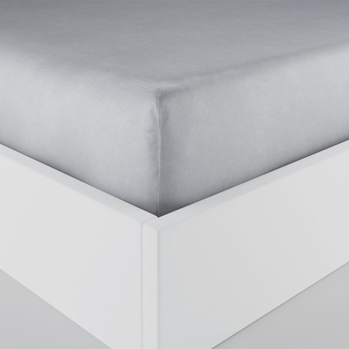 Prześcieradło Dreamy 180x200 satynowe z gumką w kolorze szarym