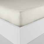 Prześcieradło Dreamy 220x200 satynowe z gumką w kolorze kremowym