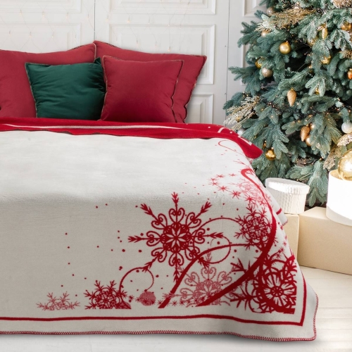 Koc świąteczny 150x200 Santa