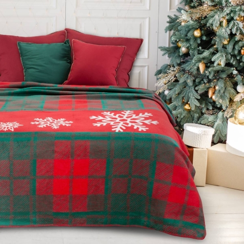 Koc świąteczny 150x200 Santa