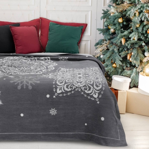 Koc świąteczny 150x200 Santa