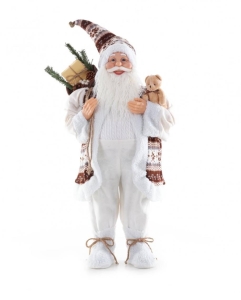 Mikolaj z workiem prezentów i misiem 80cm