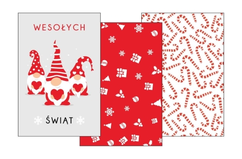 Zestaw ściereczek kuchennych świątecznych Skrzaty
