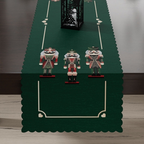 Bieżnik wodoodporny świąteczny 38x140 Dziadek do Orzechów