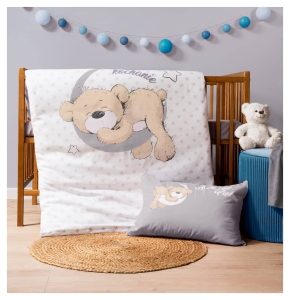 Komplet pościeli bambusowej do łóżeczka 100x135 Miś