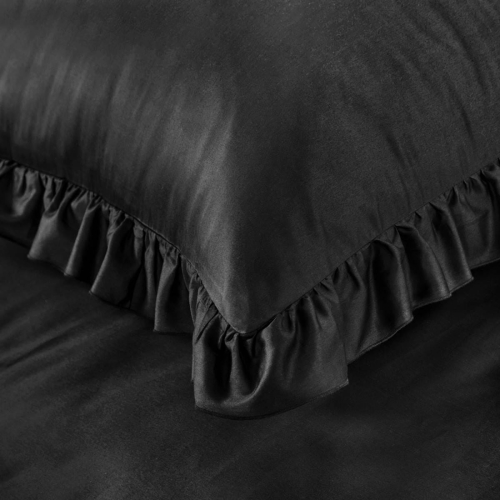 Premium pościel makosatyna 220x200 z falbanką