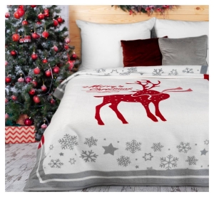 Koc świąteczny 150x200 Santa