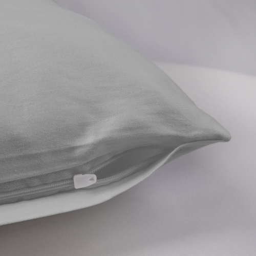 Poszewka 40x40 jasno szara