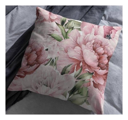 Poszewka 45x45 w kwiaty peoni