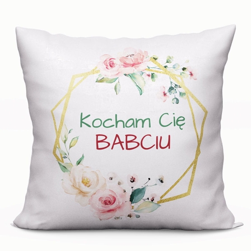 Poszewka 40x40 Kocham Cię Babciu