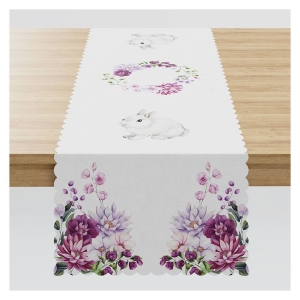 Bieżnik wodoodporny wielkanocny 38x140 Królik Dalia