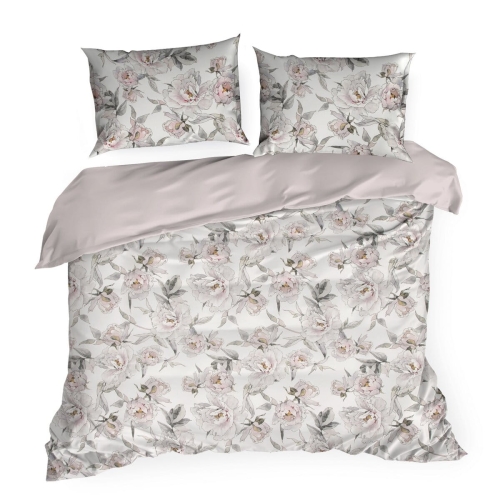 Komplet pościeli Lea 140x200 w kwiaty peoni