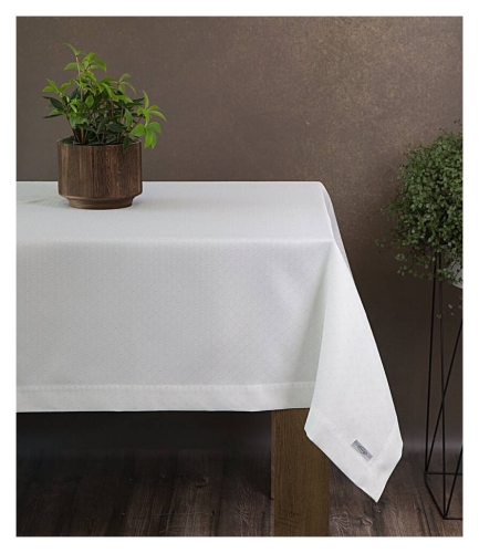 Obrus  Ellen 140x350 biało srebrny
