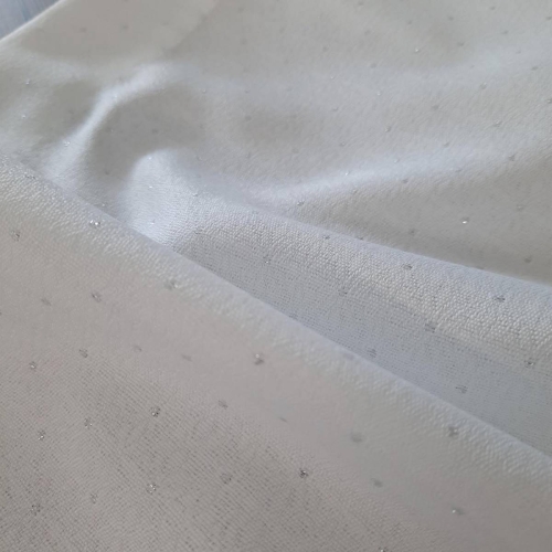 Bieżnik  Ellen 40x200 biało srebrny