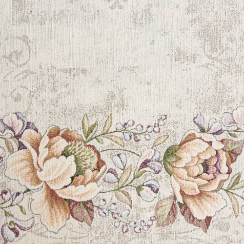 Serweta gobelinowa 100x100 w kwiaty